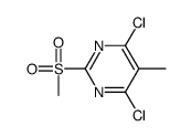 4,6-DICHLORO-5-METHYL-2-(METHYLSULFONYL)PYRIMIDINE Structure