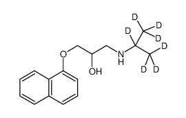 rac propanolol-d7 Structure
