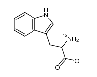 DL-α-15N-tryptophan结构式