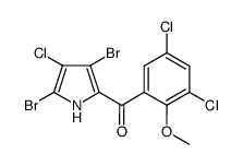 3,5-dibromo-4,3',5'-trichloro-2-(2'-methoxybenzoyl)pyrrole Structure