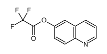 喹啉-6-基 2,2,2-三氟乙酸酯结构式