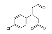 (S)-3-(4-chlorophenyl)-4-nitrobutyraldehyde结构式
