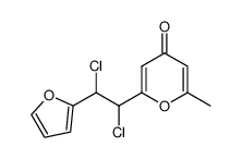 2-(1,2-dichloro-2-[2]furyl-ethyl)-6-methyl-pyran-4-one Structure