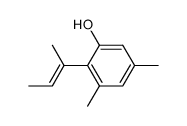 3,5-Dimethyl-2-<α-methyl-propenyl>-phenol结构式