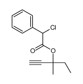 3-methylpent-1-yn-3-yl 2-chloro-2-phenylacetate结构式