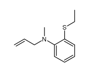 2-ethylthio-N-allyl-N-methylaniline Structure