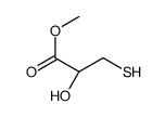 methyl (2S)-2-hydroxy-3-sulfanylpropanoate结构式