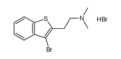 [2-(3-bromo-benzo[b]thiophen-2-yl)-ethyl]dimethyl-amine hydrobromide Structure