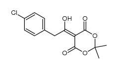5-(2-(4-chlorophenyl)-1-hydroxyethylidene)-2,2-dimethyl-1,3-dioxane-4,6-dione结构式