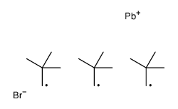 bromo-tris(2,2-dimethylpropyl)plumbane Structure