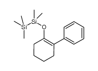 1,1,1,2,2-pentamethyl-2-((3,4,5,6-tetrahydro-[1,1'-biphenyl]-2-yl)oxy)disilane结构式