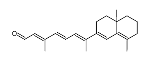 all-E-8,16-Methanonoretinal结构式