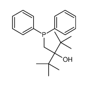 3-(diphenylphosphanylmethyl)-2,2,4,4-tetramethylpentan-3-ol结构式