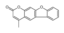 4-methyl-[1]benzofuro[3,2-g]chromen-2-one结构式