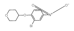 4-(2-溴-4-硝基苯氧基)四氢-2H-吡喃结构式