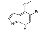 5-溴-4-甲氧基-1H-吡咯并[2,3-B]吡啶结构式