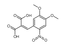 2-(4,5-dimethoxy-2-nitrobenzylidene)malonic acid结构式