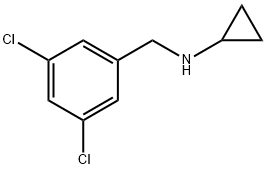 N-(3,5-二氯苄基)环丙胺结构式