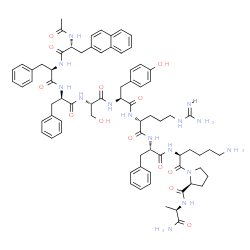 LHRH, N-Ac-3(2-naphthyl)Ala(1)-Phe(2,3)-Arg(6)-Phe(7)-AlaNH2(10)- Structure