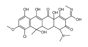 2'-N-methyl-8-methoxychlortetracycline结构式