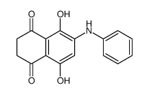 6-anilino-5,8-dihydroxy-2,3-dihydronaphthalene-1,4-dione结构式