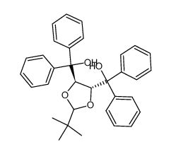 (4R,5R)-2-(tert-Butyl)-α,α,α',α'-tetraphenyl-1,3-dioxolan-4,5-dimethanol Structure