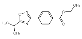 4-[5-(1-甲基乙基)-1,2,4-噁二唑-3-基]苯甲酸乙酯结构式