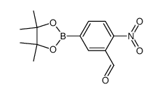 3-Formyl-4-nitrophenyl boronicacid pinacol ester结构式