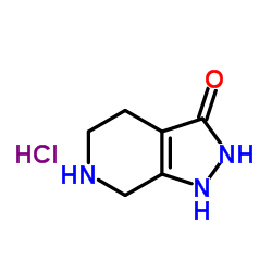 1,2,4,5,6,7-六氢-3H-吡唑并[3,4-c]吡啶-3-酮盐酸盐结构式