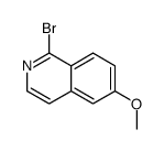1-bromo-6-methoxyisoquinoline Structure