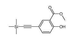 methyl 2-hydroxy-5-(2-trimethylsilylethynyl)benzoate结构式