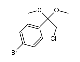 1-bromo-4-(2-chloro-1,1-dimethoxyethyl)benzene结构式