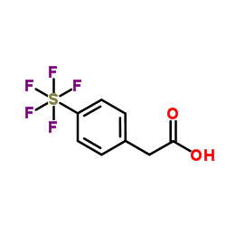 4-(Pentafluorosulfur)phenylacetic acid结构式