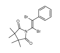 α,β-dibromo-β-(tetramethylsuccinimido)styrene Structure