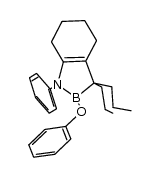 2-phenoxy-1-phenyl-3,3-dipropyl-4,5-tetramethylene-1,2-azaboroline结构式
