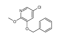 3-苄氧基-5-氯-2-甲氧基吡啶结构式