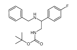 tert-butyl (2-(benzylamino)-2-(4-fluorophenyl)ethyl)carbamate结构式