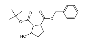 (2S)-2-benzyl 1-tert-butyl 5-hydroxypyrrolidine-1,2-dicarboxylate结构式
