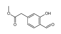 2-(4-甲酰基-3-羟基苯基)乙酸甲酯结构式
