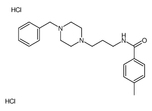N-[3-(4-benzylpiperazin-1-yl)propyl]-4-methylbenzamide,dihydrochloride Structure