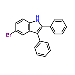 5-Bromo-2,3-diphenyl-1H-indole structure