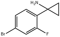 1-(4-bromo-2-fluorophenyl)cyclopropan-1-amine hydrochloride Structure