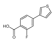 2-fluoro-4-thiophen-3-ylbenzoic acid Structure