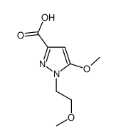 5-甲氧基-1-(2-甲氧基乙基)-1H-吡唑-3-羧酸结构式