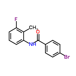 4-Bromo-N-(3-fluoro-2-methylphenyl)benzamide Structure