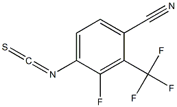 3-氟-4-异硫氰基-2-三氟甲基苄腈(3B)结构式