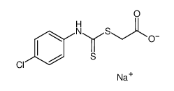sodium 2-(((4-chlorophenyl)carbamothioyl)thio)acetate Structure