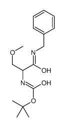 (1-苄基氨基甲酰-2-甲氧基-乙基)-氨基甲酸叔丁酯结构式
