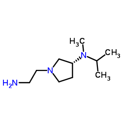 (3R)-1-(2-Aminoethyl)-N-isopropyl-N-methyl-3-pyrrolidinamine结构式