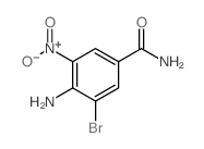 4-氨基-3-溴-5-硝基苯甲酰胺结构式
